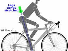 Heel on Pedal - Saddle Height Adjustment - Leg Fully Stretched