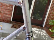 The holes were very wide. Almost a semicircle on the head tube. Took forever to find the right one. 