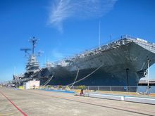 The U.S.S. Hornet is open for tours.