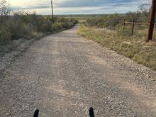 Back gravel road near Hondo, Texas 