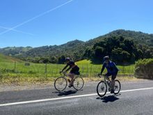 It’s always nice to enjoy the California hillsides  in the Spring months while they’re still green. I rode my recently built Univega Super Special in Golden State Warriors colors.