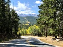 Fall return commute. Driveway is to the left. 