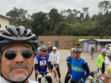Getting ready for the start. 