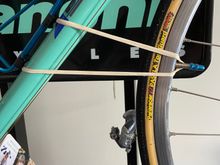 This may not be too effective with a very heavy handlebar bag or low riders 