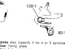 the Gear fixing plate 80/1 from catalog 17a