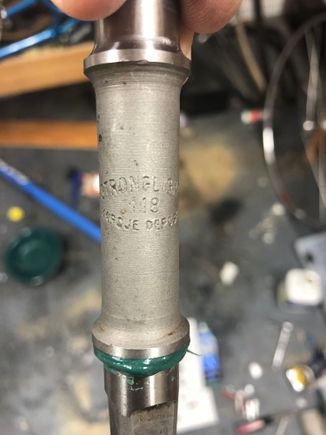 Stronglight spindle....