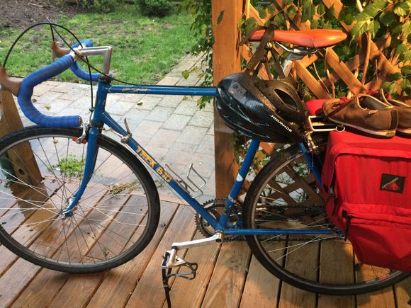 Loaded up with the old new saddle