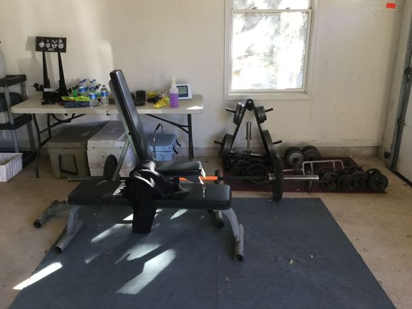 The medieval torture devices. All free weights.. 