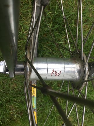 Phil Wood. 
Kinda annoyed because the tandem parts in my spare parts bin include some NOS tandem specific Campy hubs. But I see no reason to swap out Phil Woods. 