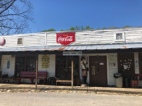 Rockford General Store, see the Chief Statue?