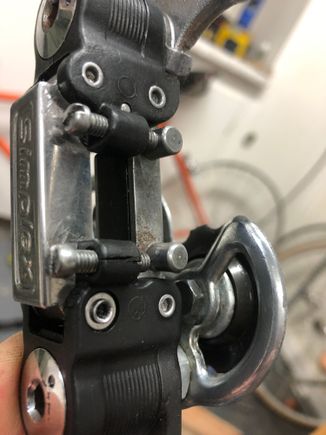 Note the crack in the limit screw housing - still works but is it fixable?