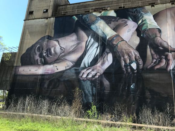 the mural dwarfing my WABI