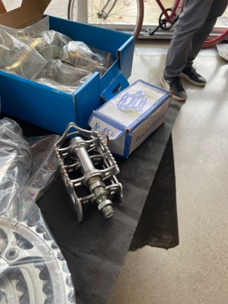 Not one but two boxes of never mounted French pedals. Didn’t sell. 