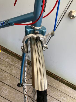 I got some old ESGE fenders from the guy who sold me the PX-10. 


