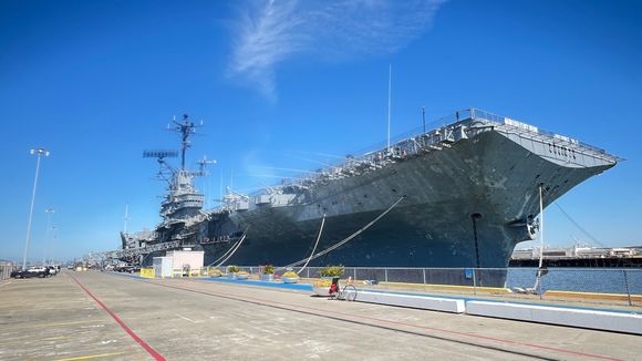The U.S.S. Hornet is open for tours.