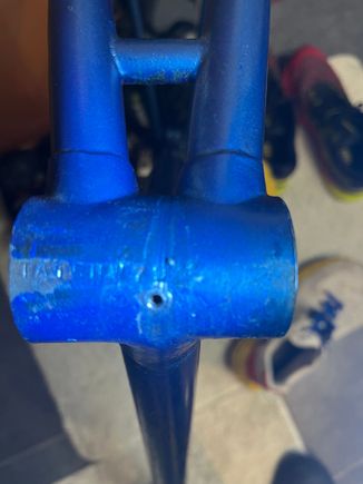 Bottom bracket with address, not the frame number