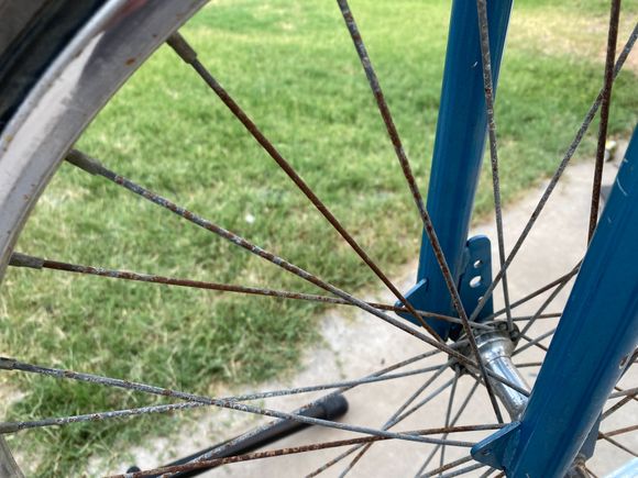 Will these old wheels end up at the Rusty Spoke co-op? They certainly seem like they'd be fitting...