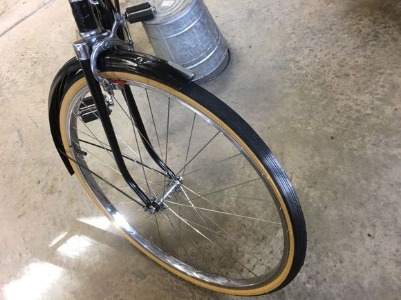 Wheels rebuilt with Stainless Spokes, original rims and hub.