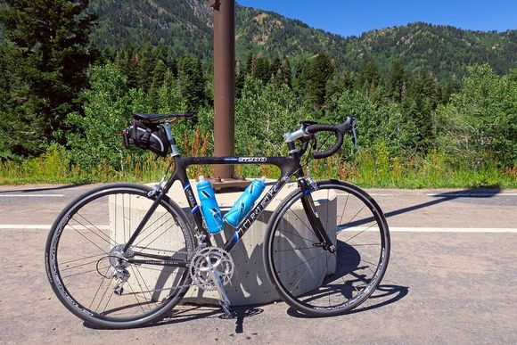 Entrance to the lodge.  I had about 1 more mile of climbing to do here before a long fast descent back off the mountain