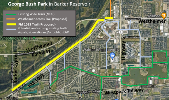 FM 1093 Trail from Westheimer to Barker Cypress