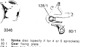 the Gear fixing plate 80/1 from catalog 17a