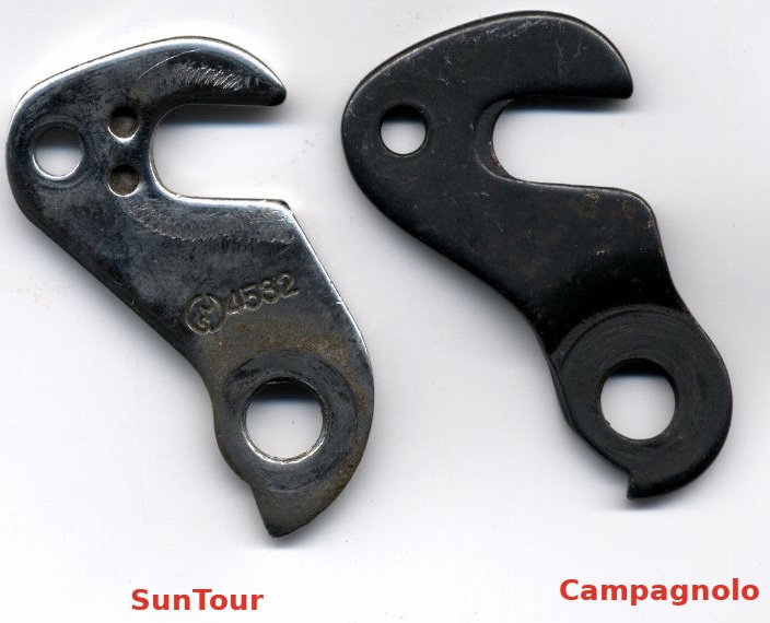 SunRace derailleur hanger claw for frames with no hanger 