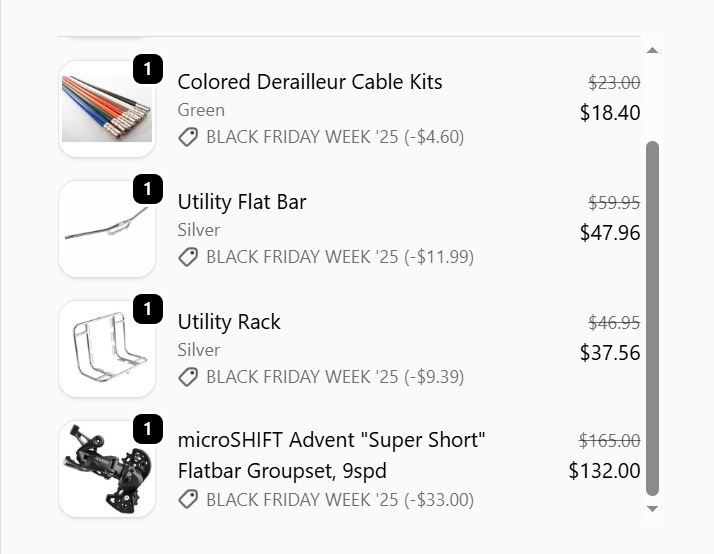 I also ordered matching brake cables.
