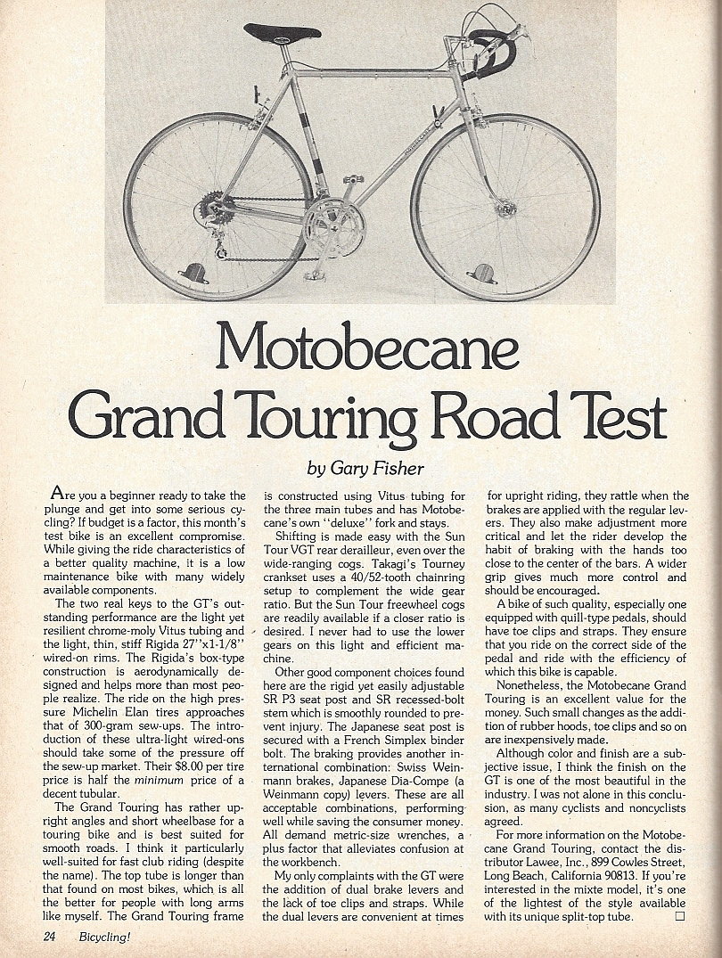 1976 motobecane grand touring