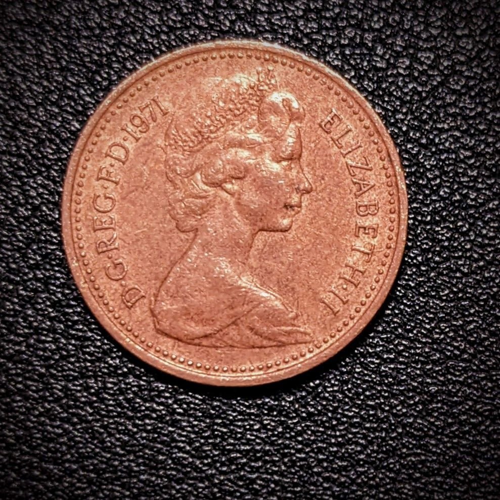 The 1971 UK New Penny. Worth about 2˘ today in the US.