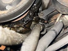 Front driver side of motor