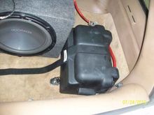 battery relocatedto the back