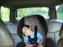 crashed out in the back =)