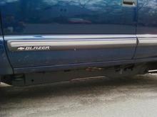 Framerail painted black