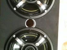 new box i made. flat black is tight. kicker 6.5 speakers sound great.