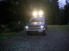 lightin it up like day time. these pics were during dusk