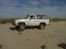 my blazer on the north spit in coos bay