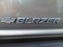 Blazer rear decal before