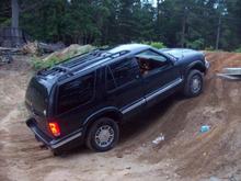 As you can see that it needs a lift, it's not half way up this tiny hill and the ass end is touching the floor,lol.