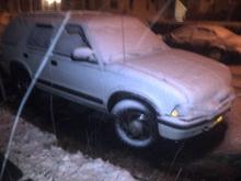 During the slush storm