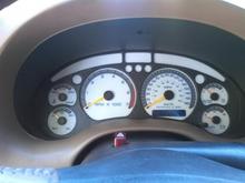 APC White Gauge Face with Blue accents