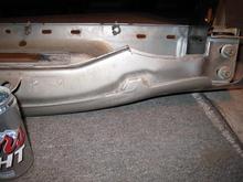 Had to cut out some of the bottom of the rear bumper where it was hitting the frame.