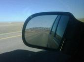 you can see the mountains in my mirror.