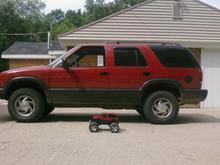 my truck and my nitro rc truck. do you see a mini me!