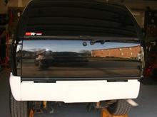 back of roll pan installed after minor sanding