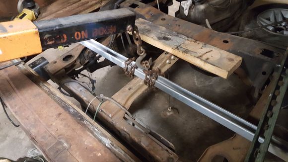 Rear cargo area, wood planks removed