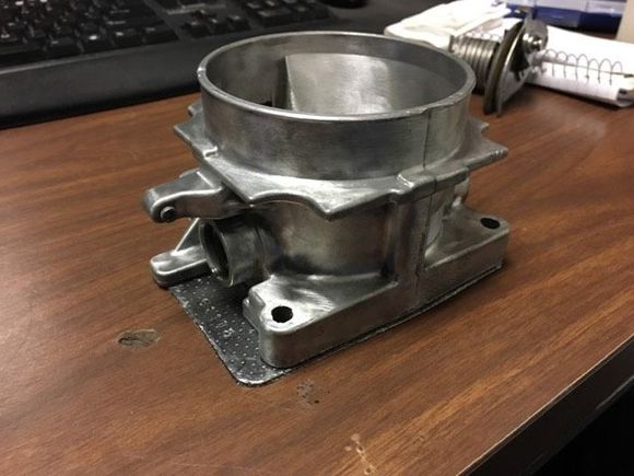 7.4L throttle body  cleaned out and replated with original throttle plate and shaft.