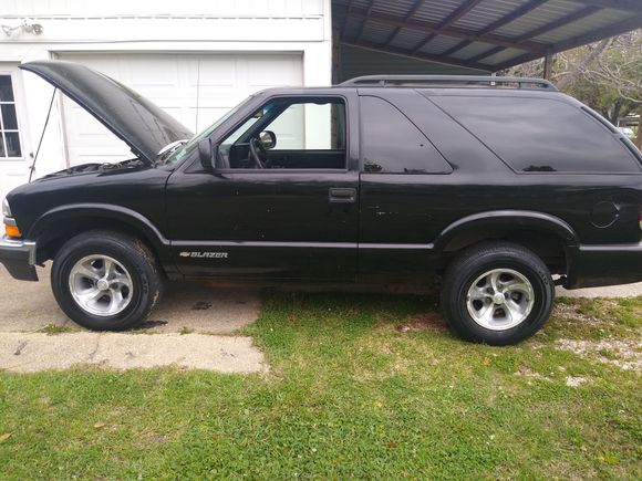 My very first 1999 Blazer. 144k  4.3 vortec. It sat up for 4 years and I just got it running decent .  