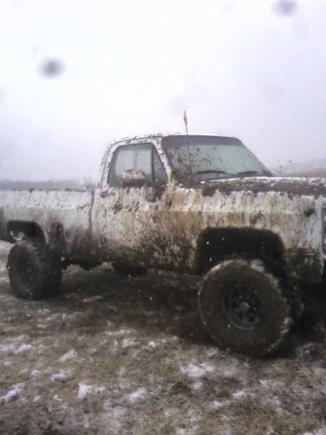 A truck aint a truck with out a little mud on it...or ALOT (it was covered till it rained)