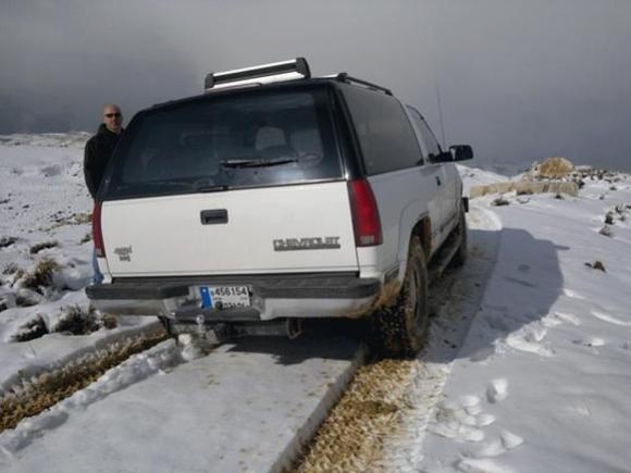 playing in the mountains