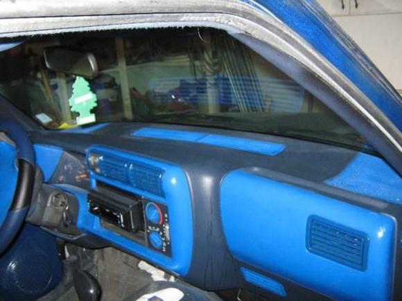 custom blue interior